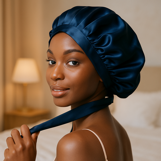 Bonnet de nuit en Soie de Mûrier Naturelle – 16 Momme